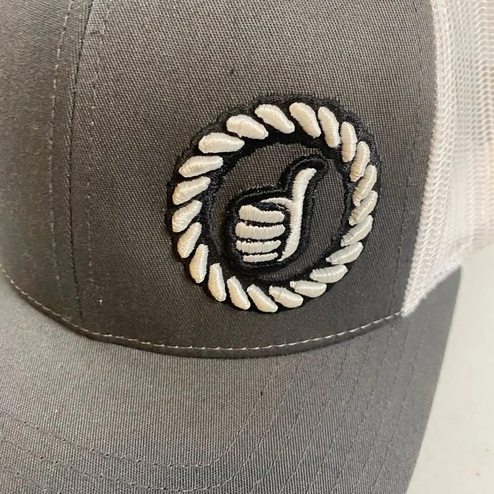 NWOT Dally Up Cap Youth Charcoal Gray/White Dally 203 Adjustable Baseball Hat